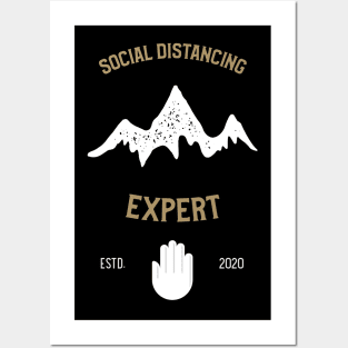 Social Distancing Expert Posters and Art